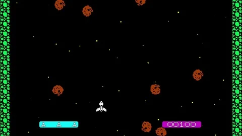 Classic Video Game Shoot'em Up Stock Footage 82741306