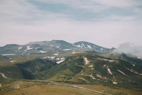 Classic view of mount landscape Stock Photos