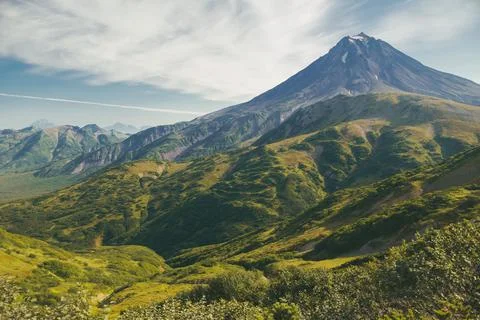 Classic view of mount landscape Stock Photos