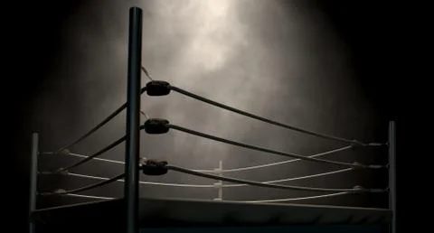 Classic vintage boxing ring Stock Illustration