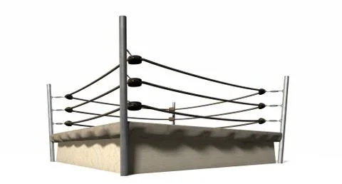 Classic vintage boxing ring Illustrazione stock