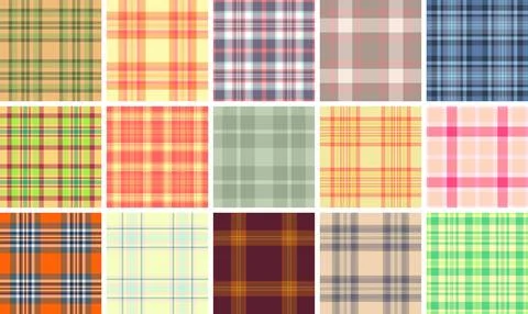 Classic vintage plaid seamless pattern. High-quality vector tartan backgrou.. Stock Illustration