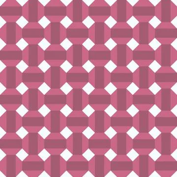 Classic vintage seamless pattern with abstract geometry 3d texture. White pin Illustrazione stock