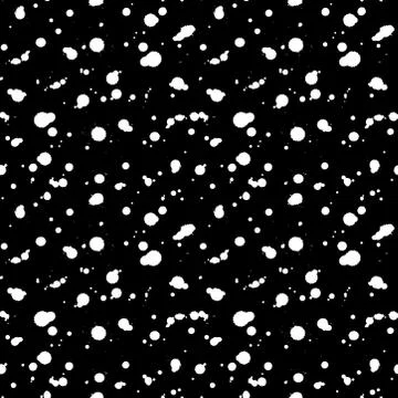 Classic vintage seamless pattern with ink blot dot, texture grunge crayons in Stock Illustration