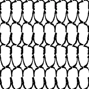 Classic vintage seamless pattern with rhombuses, texture grunge crayons ink.  Illustrazione stock