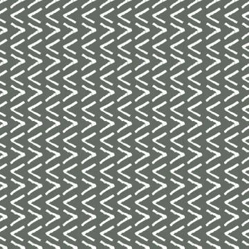 Classic vintage seamless pattern with zigzag triangles, texture grunge crayon 库存插图