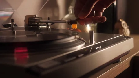 Classic VInyl Record Player 3 Video stock 304907116