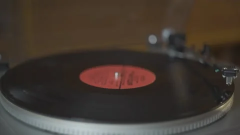 Classic vinyl record player Stock Footage 273520941