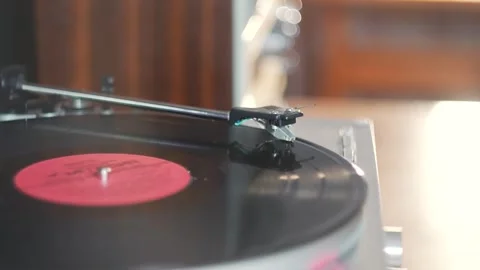 Classic vinyl record player Stock Footage 273521305