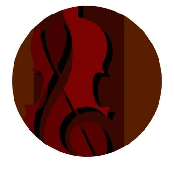 Classic violin image Stock Illustration