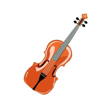 Classic violin. isolated  Stock Illustration