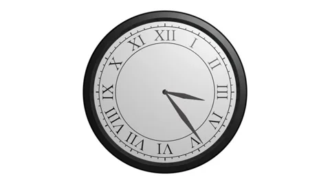 Classic wall clock Stock Footage 33650779