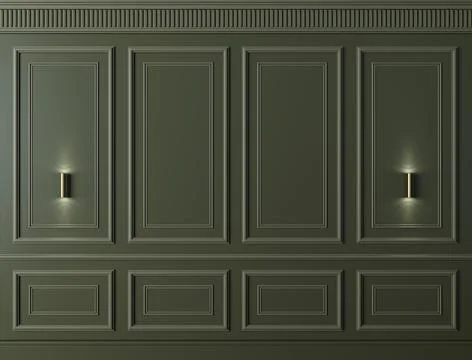 Classic wall of color gray mocha wood panels Stock Illustration
