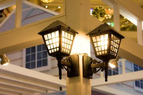 Classic wall lamp Stock Photos