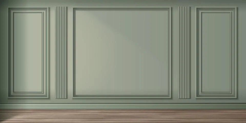 Classic wall panel design Stock Illustration