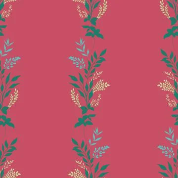 Classic wallpaper vintage leaf pattern background Stock Illustration