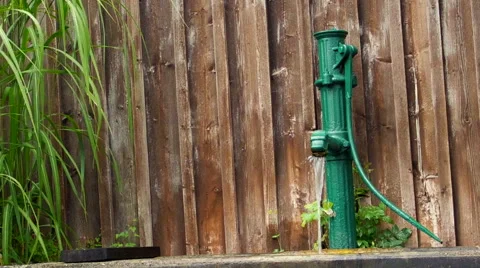 Classic water pump Stock Footage 51204404