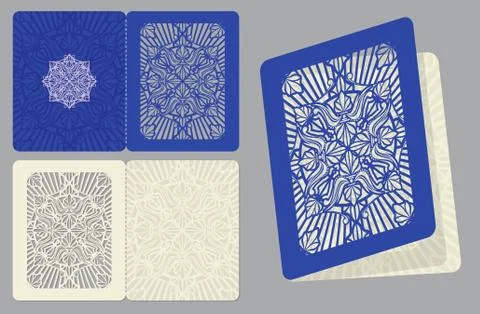 Classic wedding invitation with lace pattern vector template Illustrazione stock