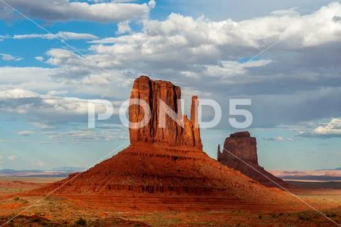 Classic western imagery at Monument Valley Stock Photos