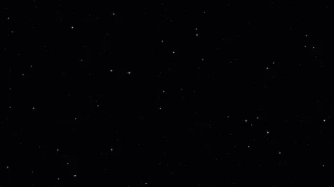 Classic White Starry Night Sky Animation Video stock 341871382