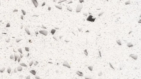 Classic white stone texture with quartz crystal accents depicted vertically Stock Footage 340925890