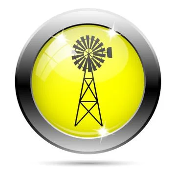 Classic windmill icon Stock Illustration