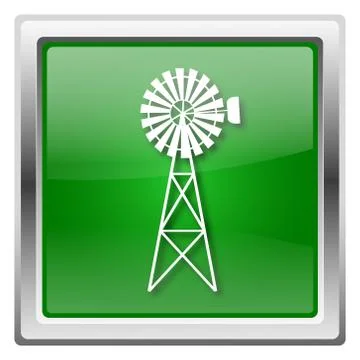Classic windmill icon Stock Illustration