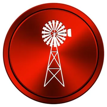 Classic windmill icon Stock Illustration