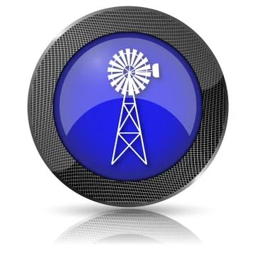 Classic windmill icon Stock Illustration