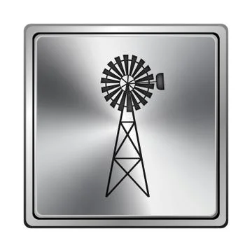 Classic windmill icon Stock Illustration