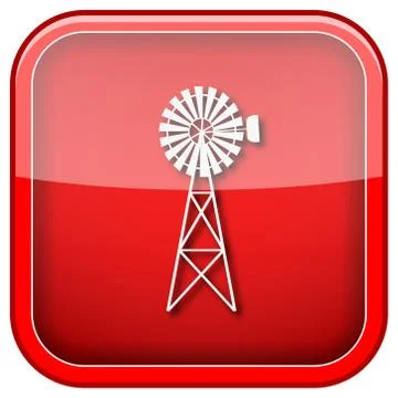 Classic windmill icon Stock Illustration