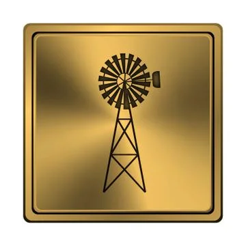 Classic windmill icon Stock Illustration