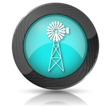 Classic windmill icon Stock Illustration