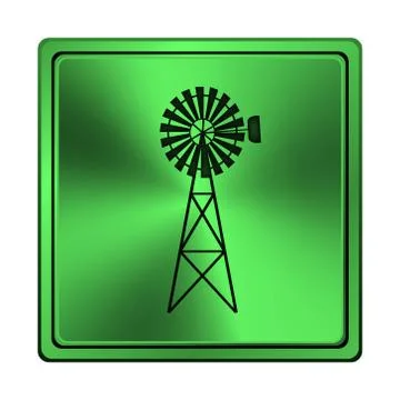 Classic windmill icon Stock Illustration
