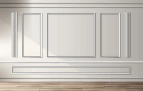 Classic wood panel for Victorian interior design Stock Illustration