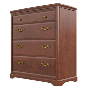 Classic wooden commode Stock Illustration