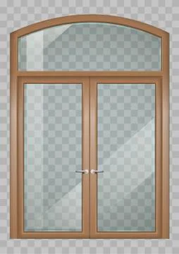Classic wooden window Stock Illustration