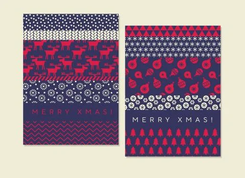 Classic xmas simple pattern for header, card, Ilustración de archivo