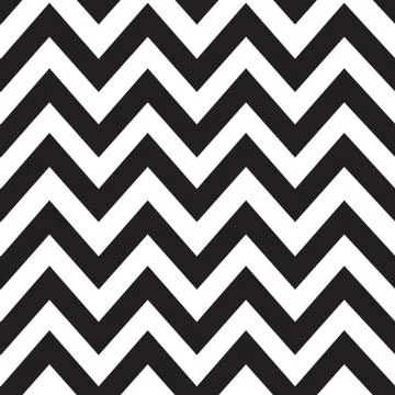 Classic zigzag lines pattern on black. Vector design イラスト素材