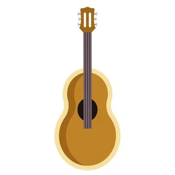 Classical acoustic guitar. Vector Stock Illustration