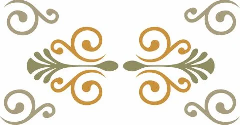 Classical age ornament with middle ages color Stock-Illustration