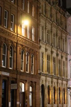 Classical and beautiful building complex in central London, near the River Thame Stock Photos