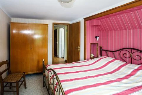 Classical apartment bedroom Stock Photos