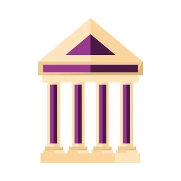Classical architecture ancient culture Stock Illustration