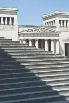 Classical architecture with steps Stock Photos