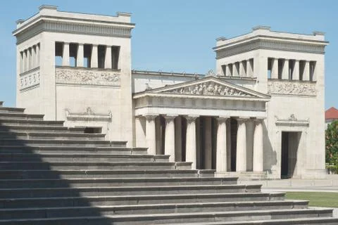 Classical architecture with steps Stock Photos