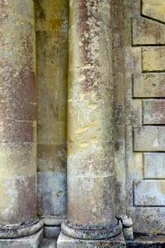 Classical architecture stone columns Stock Photos