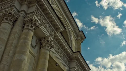 Classical Architecture Timelapse Stock Footage 76472966
