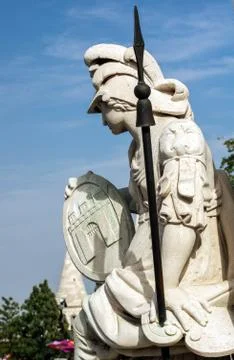 Classical arhitectural details of Budapest. Stock Photos