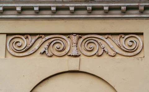 Classical Bas-Relief Wall Relief Ornament on Historical Facade Photos